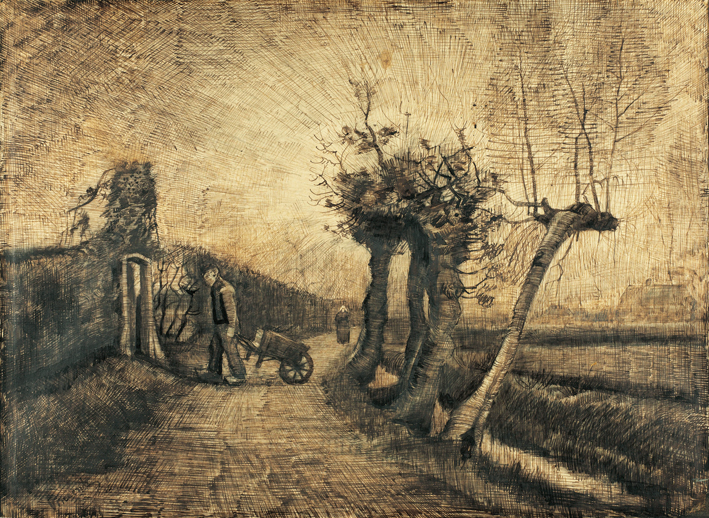  文森特·威廉·梵高  Vincent Willen Van Gogh —— 树与道路